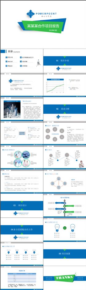 完整大气项目合作报告计划规划策划PPT模板