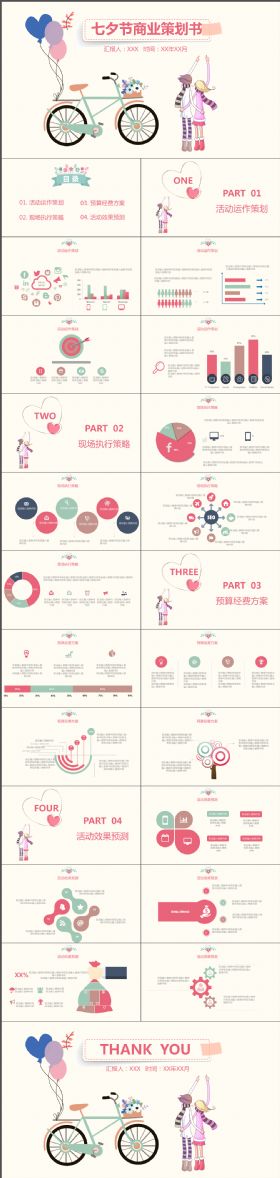 完整大气七夕节商业策划书PPT模板