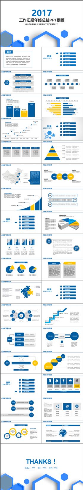 2018工作汇报年终总结PPT模板