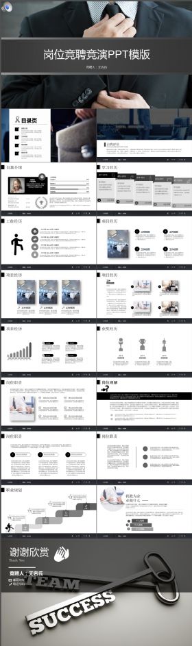 实用大气岗位竞聘keynote模版