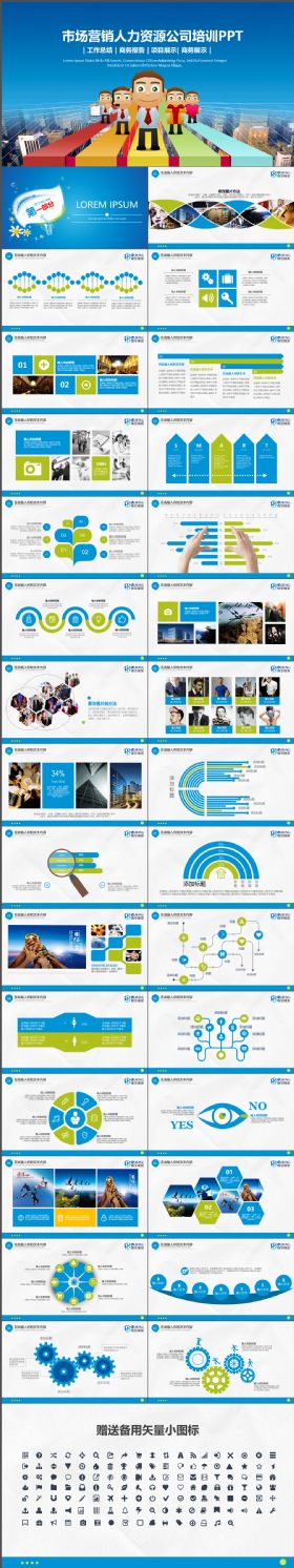 专业实用市场营销人力资源公司培训PPT模板