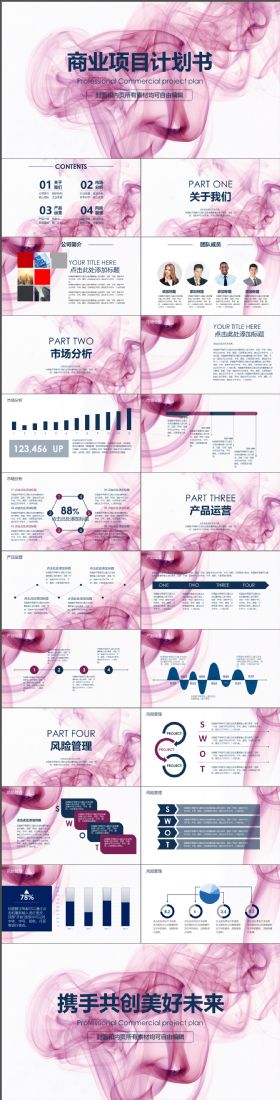 高端大气商业项目计划书总结PPT模版