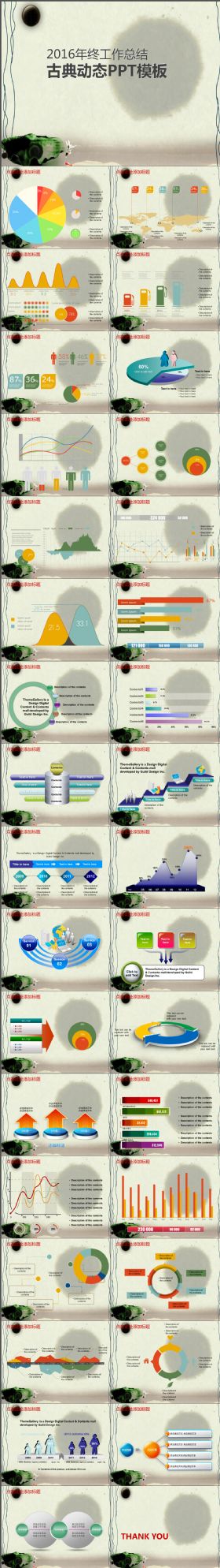 古典大气动态年终PPT模板