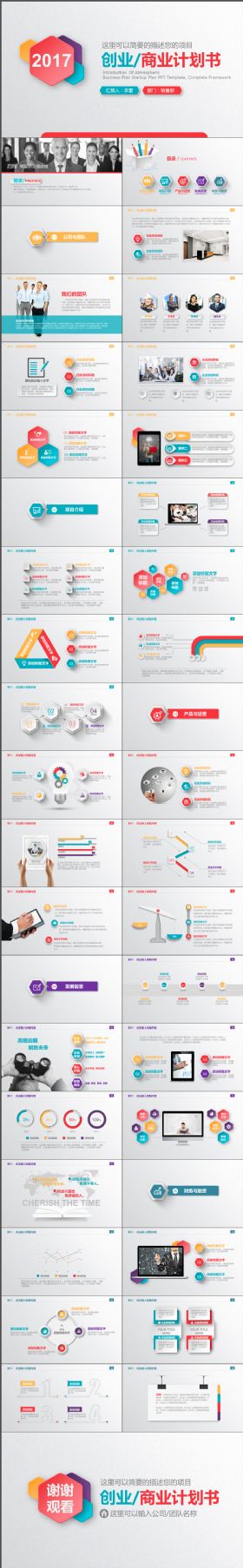 完整大气商业计划书通用PPT模板
